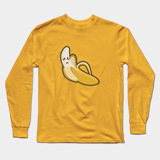 Kawaii Banana Long Sleeve T-Shirt by KawaiiNir